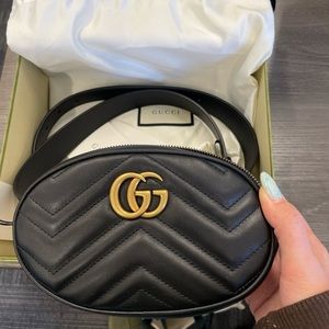Authenticated brand new Gucci GG Marmont Belt Bag size 95